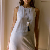 Etta Fringe Shift Dress - Stripe - Zandra Stone