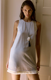 Etta Fringe Shift Dress - Stripe - Zandra Stone