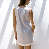 Etta Fringe Shift Dress - Stripe - Zandra Stone