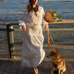 Flo Ruffle Long Sleeve Blouse - White - Zandra Stone