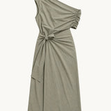 Florence Wrap Dress - Olive - Zandra Stone