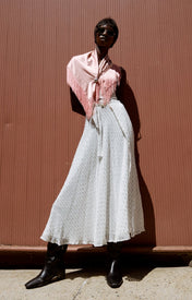 Fringe Scarf - Pink - Zandra Stone