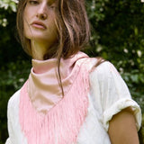 Fringe Scarf - Pink - Zandra Stone