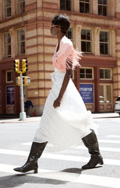 Fringe Scarf - Pink - Zandra Stone