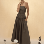 Gigi Detachable Strap Dress - Zandra Stone