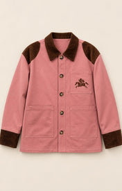 Gretel Barn Jacket – Pink/Brown - Zandra Stone
