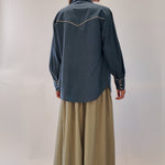 Gusta Western Long Sleeve Button Down Shirt - Zandra Stone