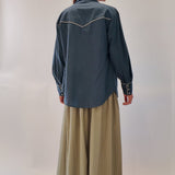 Gusta Western Long Sleeve Button Down Shirt - Zandra Stone