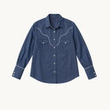 Gusta Western Long Sleeve Button Down Shirt - Zandra Stone