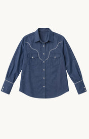 Gusta Western Long Sleeve Button Down Shirt - Zandra Stone