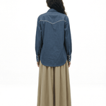 Gusta Western Long Sleeve Button Down Shirt - Zandra Stone