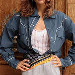 Gusta Western Long Sleeve Button Down Shirt - Zandra Stone