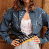 Gusta Western Long Sleeve Button Down Shirt - Zandra Stone
