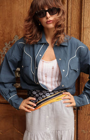 Gusta Western Long Sleeve Button Down Shirt - Zandra Stone
