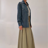 Gusta Western Long Sleeve Button Down Shirt - Zandra Stone