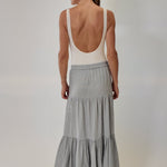 Halle Button Front Skirt - Zandra Stone
