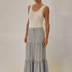 Halle Button Front Skirt - Zandra Stone