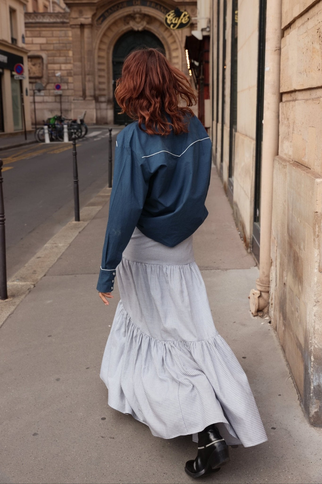 Halle Button Front Skirt - Zandra Stone