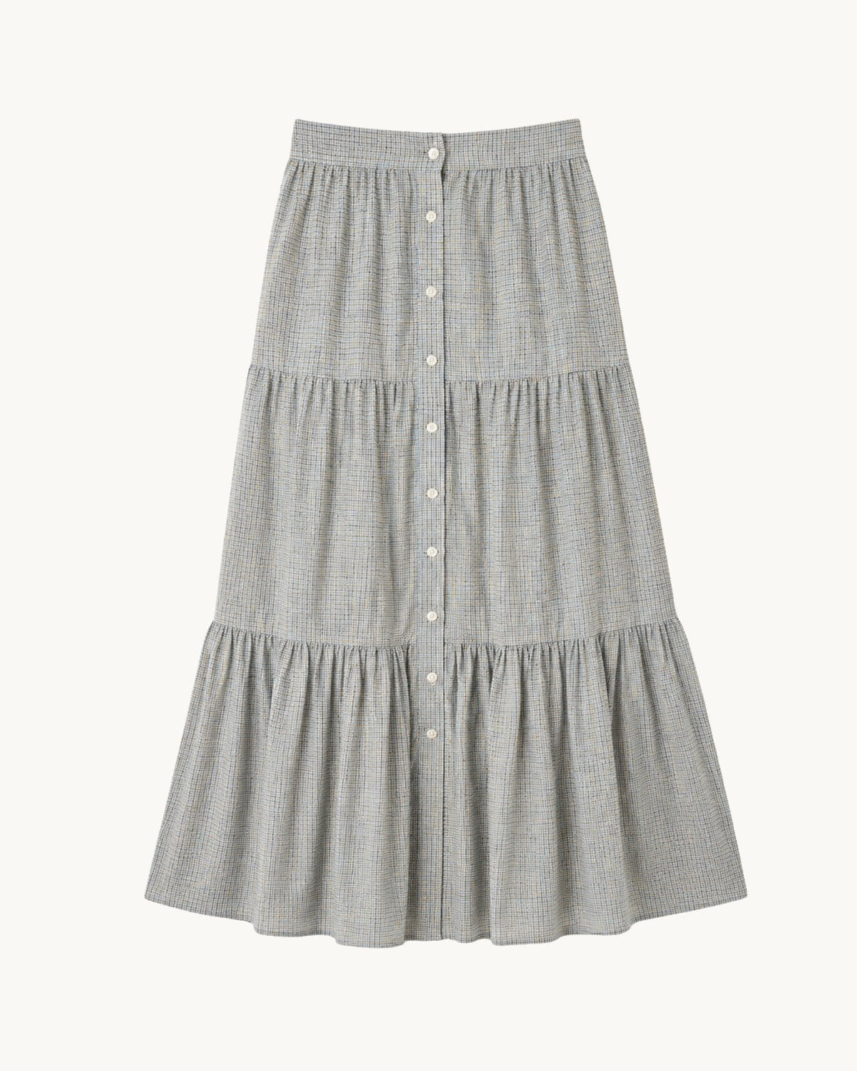Halle Button Front Skirt - Zandra Stone
