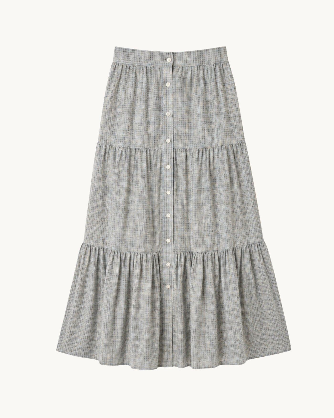 Halle Button Front Skirt - Zandra Stone