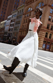 Haze Wrap Skirt - Silver - Zandra Stone
