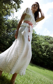 Haze Wrap Skirt - Silver - Zandra Stone