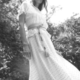 Haze Wrap Skirt - Silver - Zandra Stone