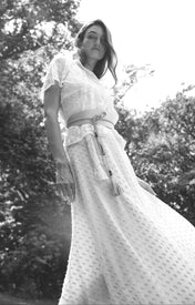 Haze Wrap Skirt - Silver - Zandra Stone