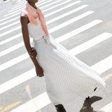 Haze Wrap Skirt - Silver - Zandra Stone
