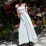 Haze Wrap Skirt - Silver - Zandra Stone