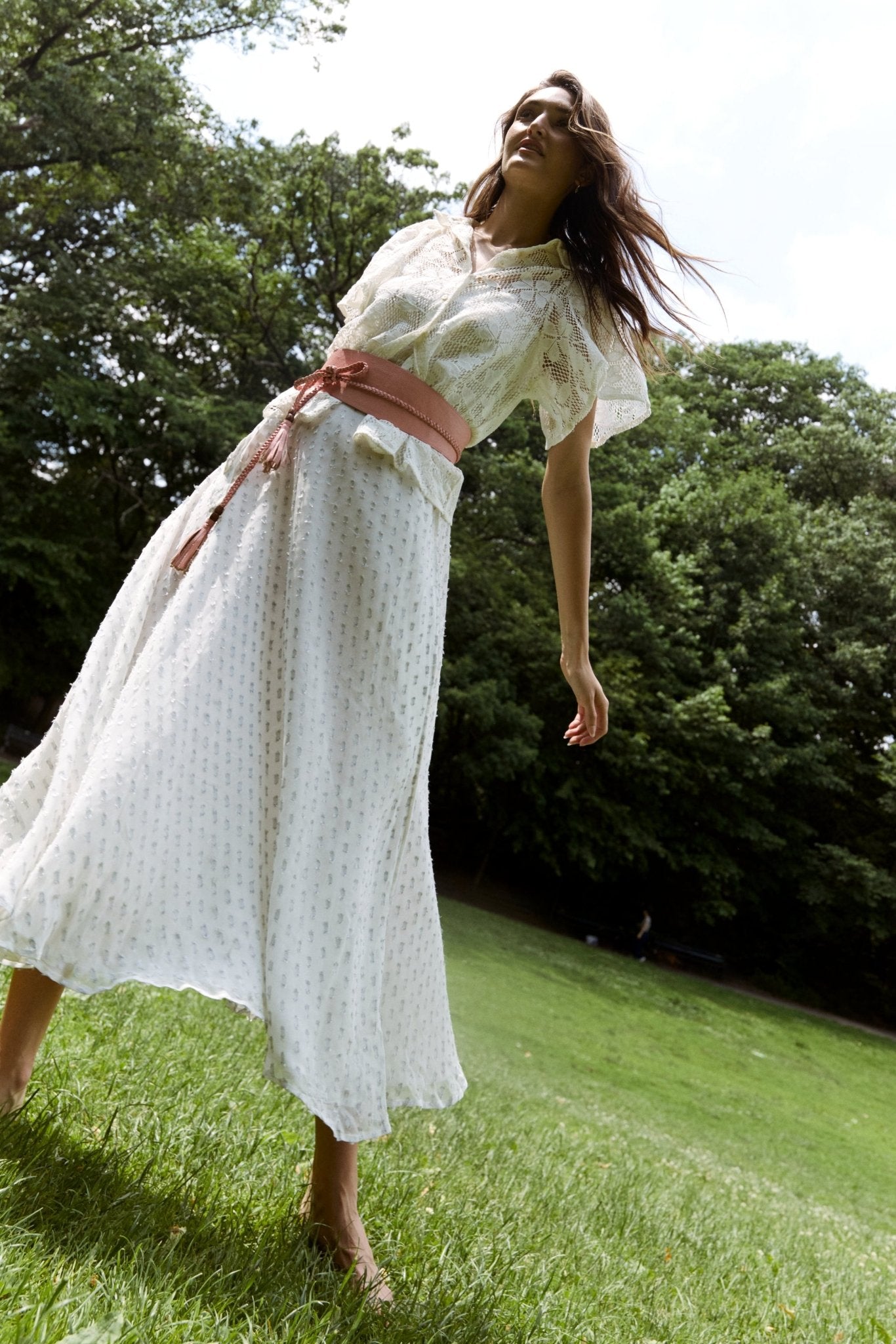 Haze Wrap Skirt - Silver - Zandra Stone