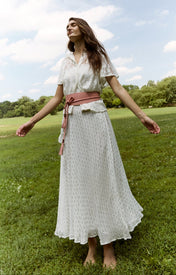 Haze Wrap Skirt - Silver - Zandra Stone