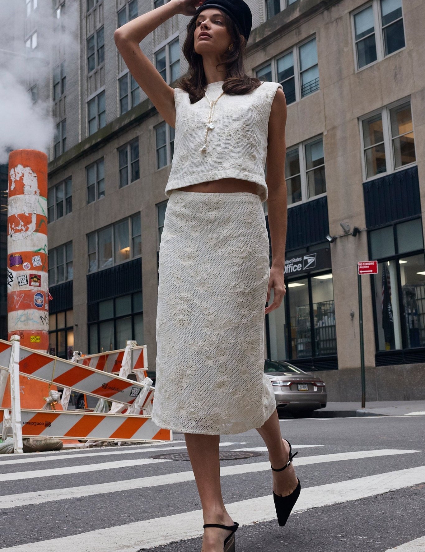 Jones Slip Skirt - Cotton Lace - Zandra Stone