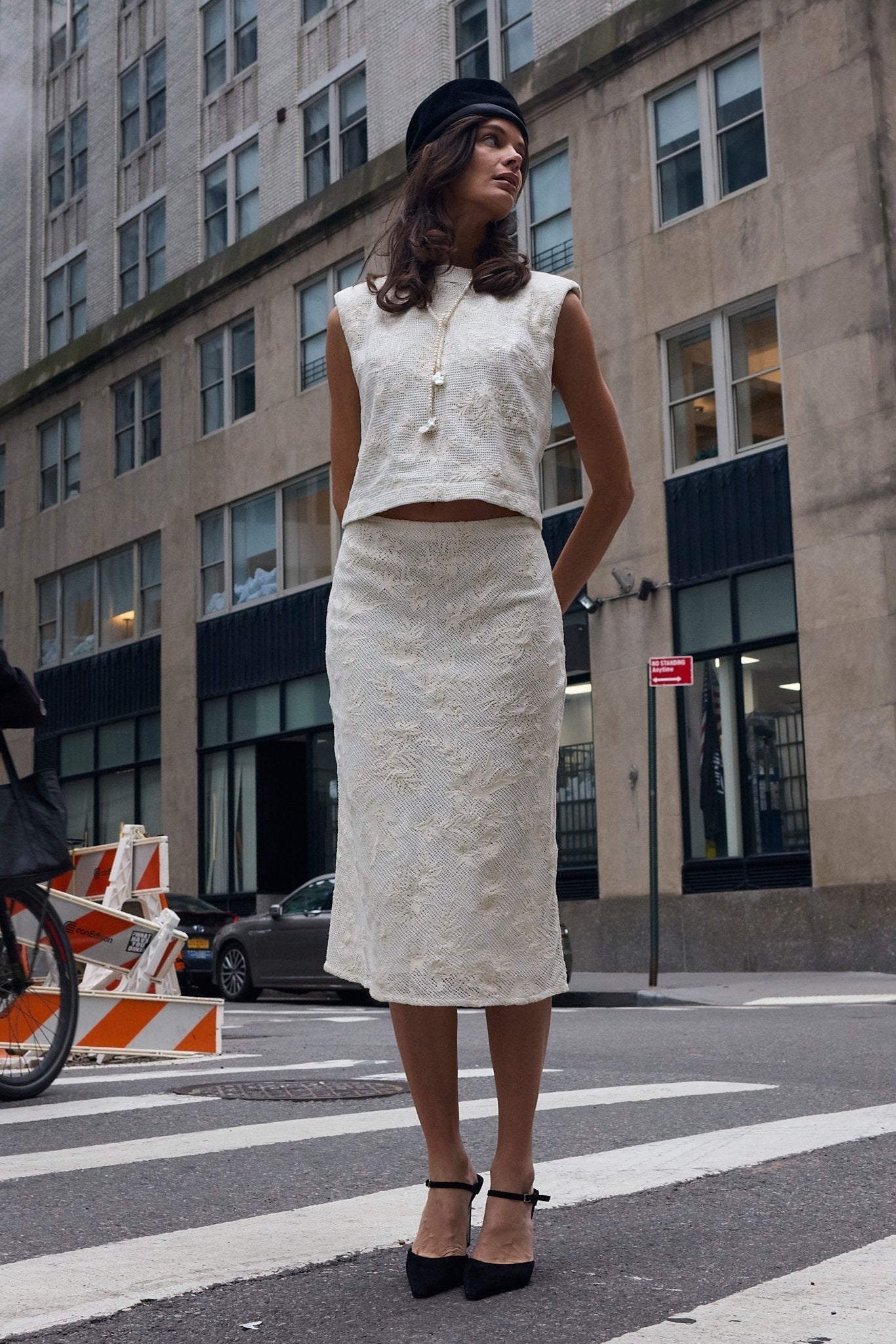 Jones Slip Skirt - Cotton Lace - Zandra Stone