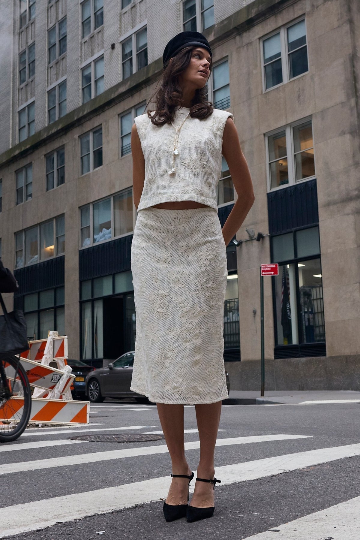 Jones Slip Skirt - Cotton Lace - Zandra Stone
