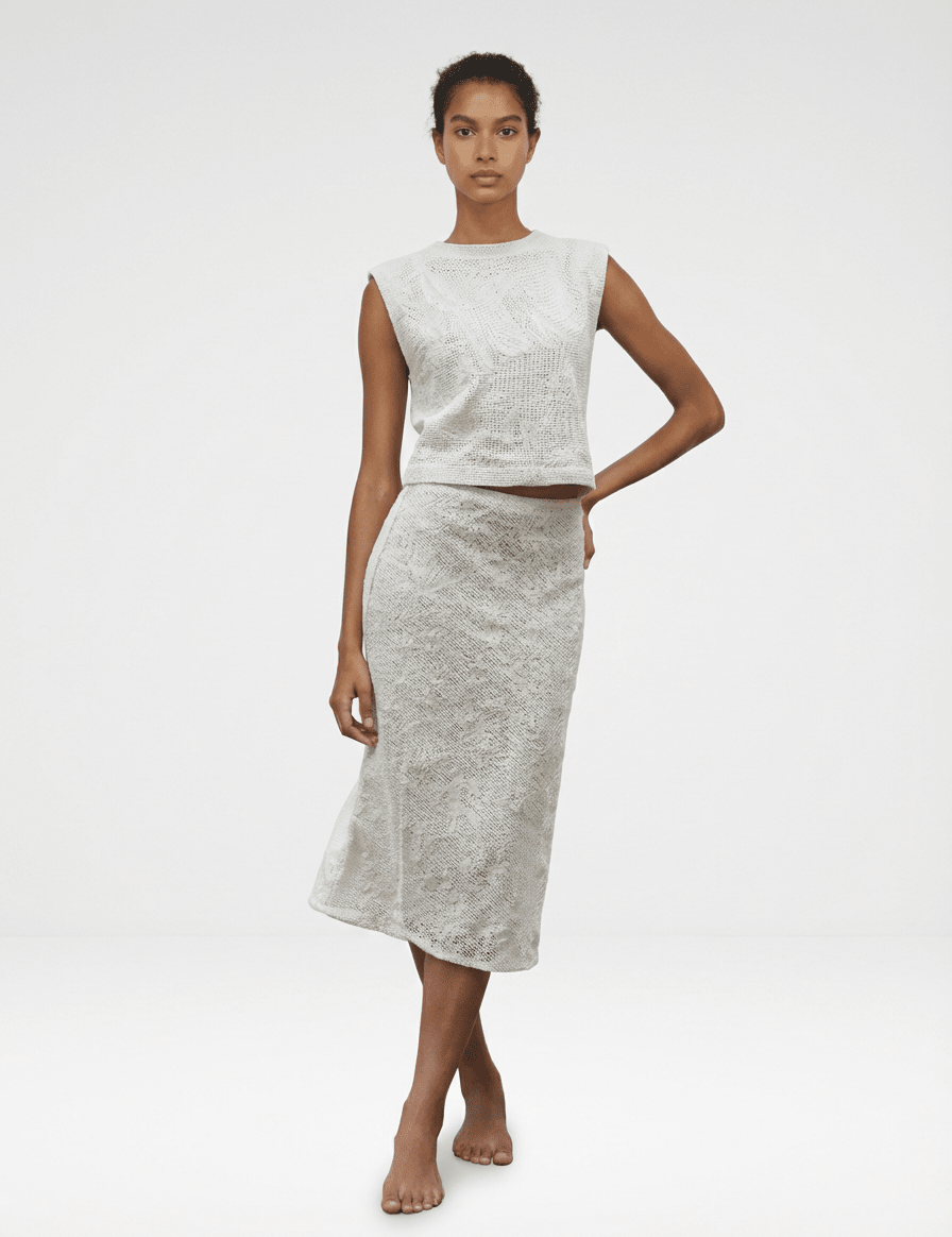 Jones Slip Skirt - Cotton Lace - Zandra Stone