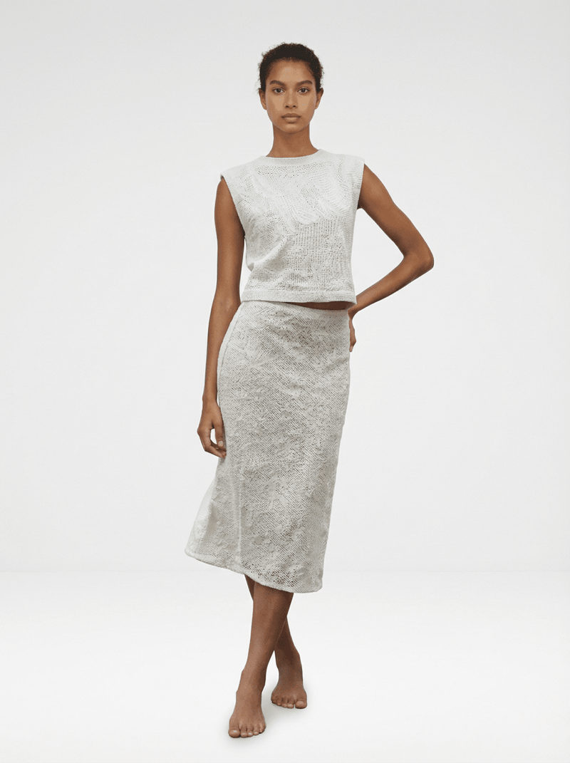 Jones Slip Skirt - Cotton Lace - Zandra Stone