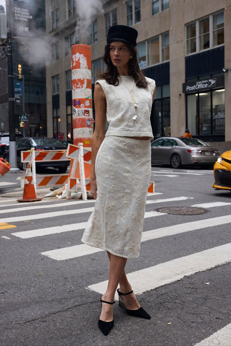 Jones Slip Skirt - Cotton Lace - Zandra Stone