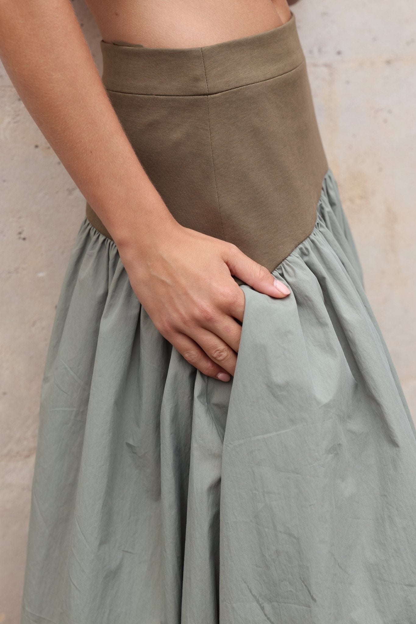 Jude Block Maxi Skirt - Zandra Stone