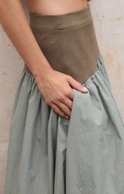 Jude Block Maxi Skirt - Zandra Stone
