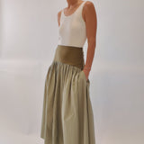 Jude Block Maxi Skirt - Zandra Stone