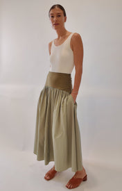 Jude Block Maxi Skirt - Zandra Stone
