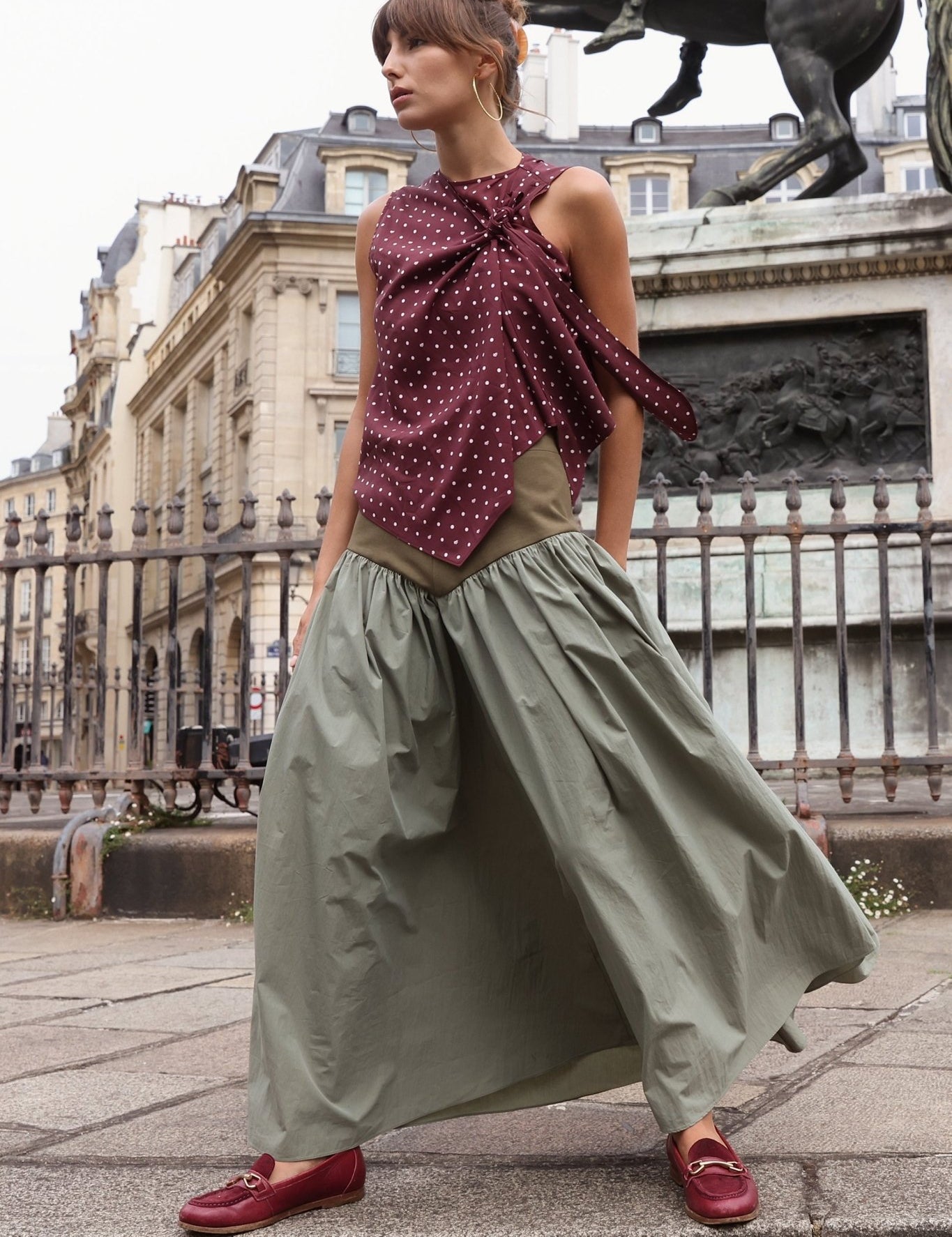 Jude Block Maxi Skirt - Zandra Stone