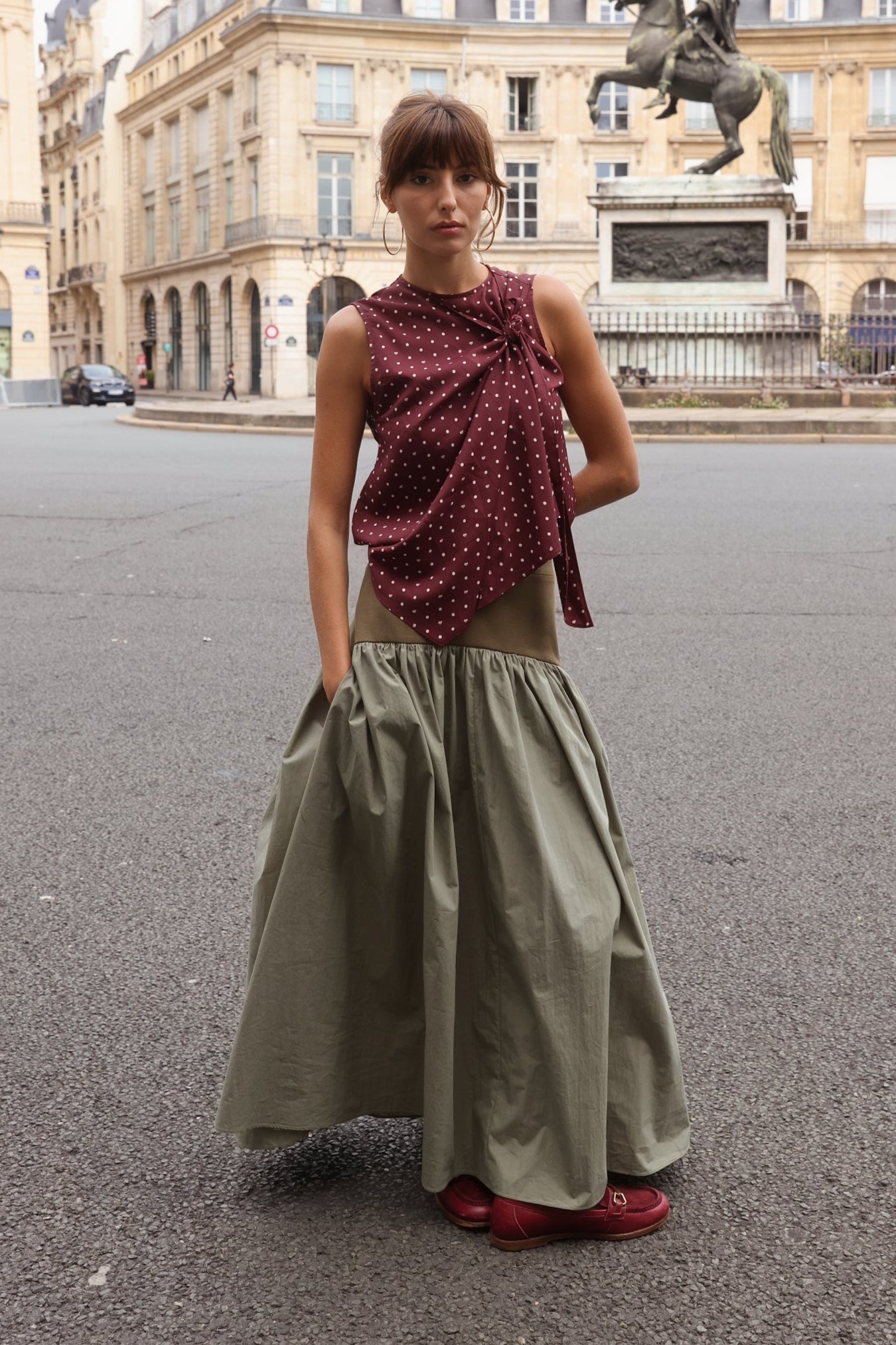 Jude Block Maxi Skirt - Zandra Stone