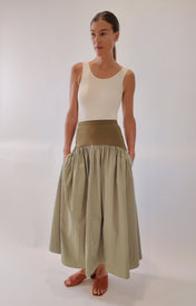 Jude Block Maxi Skirt - Zandra Stone