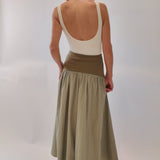 Jude Block Maxi Skirt - Zandra Stone