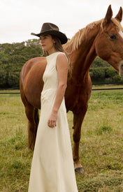Kelsey Cowl Neck Maxi Dress - Zandra Stone