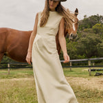 Kelsey Cowl Neck Maxi Dress - Zandra Stone