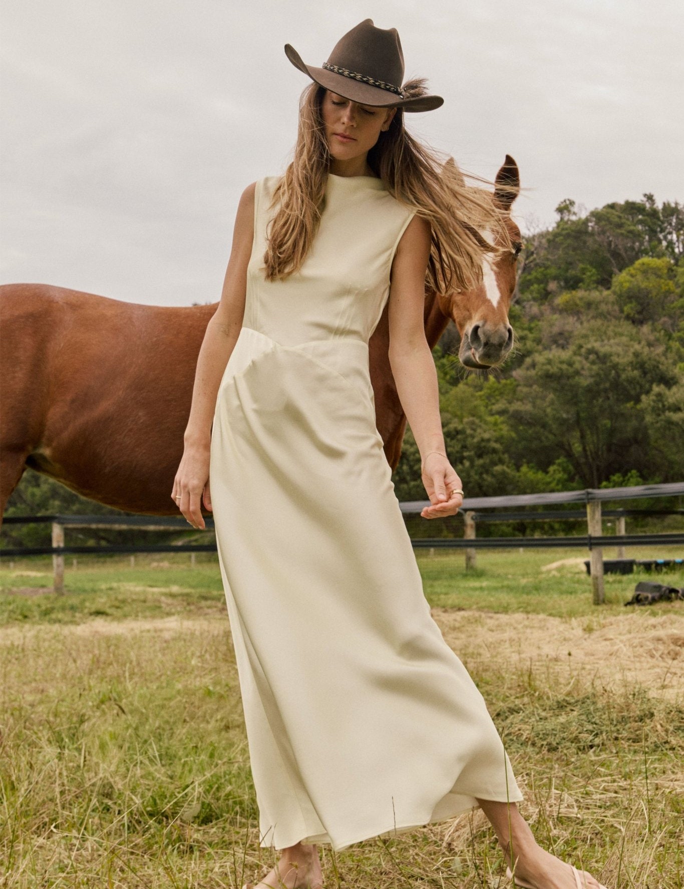 Kelsey Cowl Neck Maxi Dress - Zandra Stone