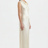 Kelsey Cowl Neck Maxi Dress - Zandra Stone